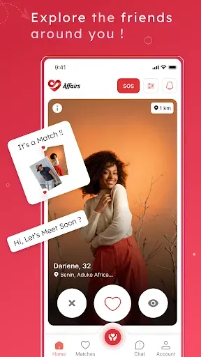 Скриншот 1 — Affairs — dating support