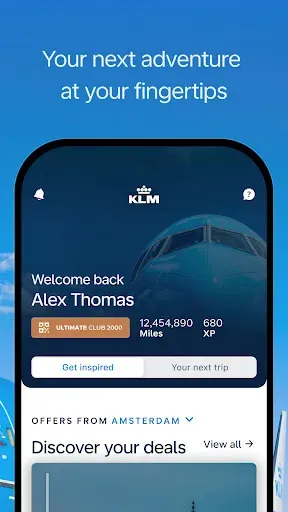 Скриншот 1 — KLM — Забронируйте рейс