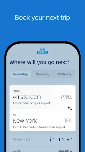 Скриншот 3 — KLM — Забронируйте рейс