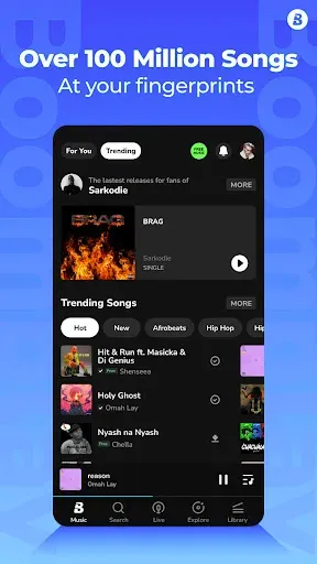 Скриншот 1 — Boomplay - Download Music MP3