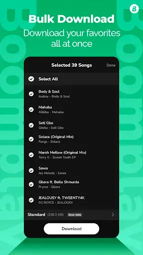 Скриншот 4 — Boomplay - Download Music MP3