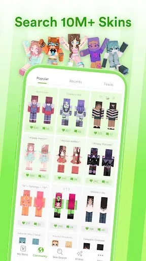 Скриншот 1 — Skinseed for Minecraft