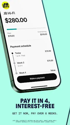 Скриншот 2 — Afterpay. Buy now, pay it in 4
