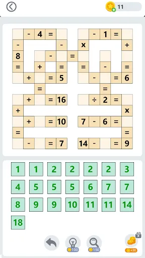Скриншот 3 — Crossmath - крест математика