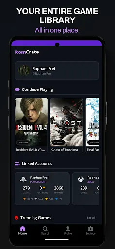Скриншот 1 — RomCrate - Video Games Tracker