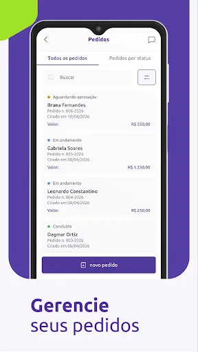 Скриншот 5 — Gestão de orçamentos e pedidos