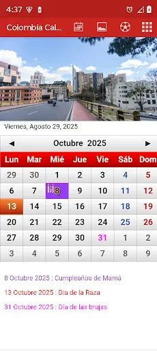Скриншот 2 — Colombia Calendario 2026