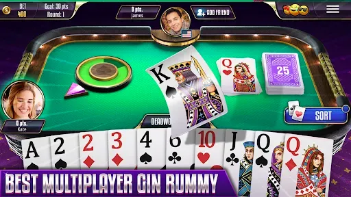Скриншот 1 — Gin Rummy Legends