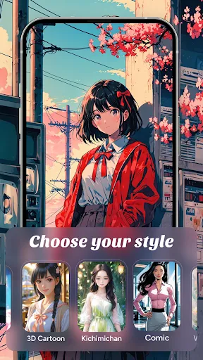 Скриншот 1 — Anime AI - Photo Creator