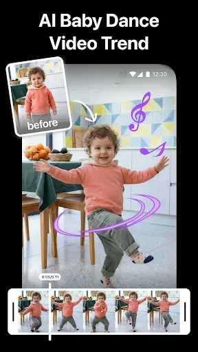 Скриншот 1 — AI Photo Video Maker, Enhancer