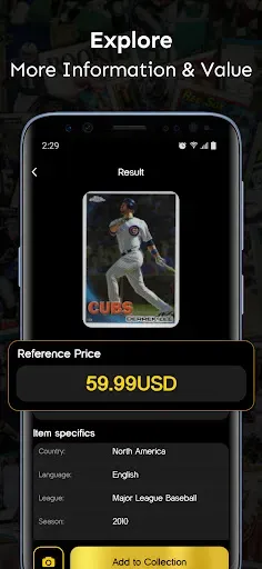 Скриншот 3 — Sports Card Value Identifier