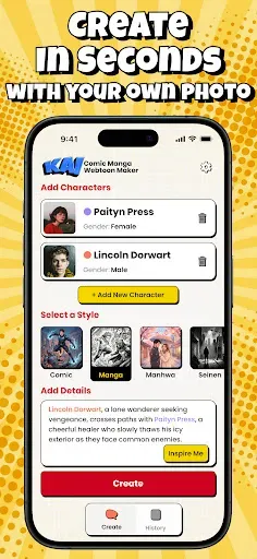 Скриншот 2 — KAI: Comic Maker Manga, Manhwa