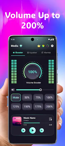 Скриншот 1 — Volume Booster Bass Booster EQ