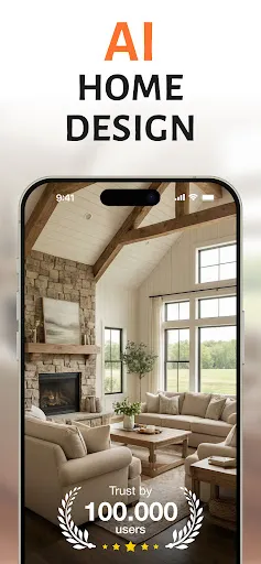 Скриншот 1 — SnapHome: AI Interior Design