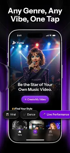 Скриншот 3 — AI Music Video Generator: Yuna