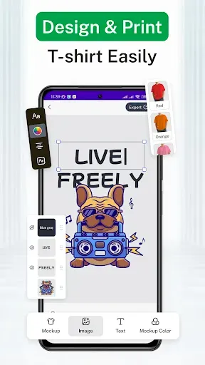 Скриншот 1 — T Shirt Design Mockup Maker