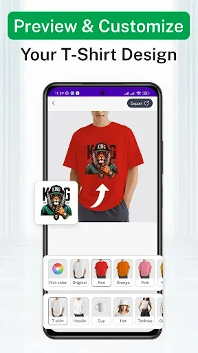 Скриншот 2 — T Shirt Design Mockup Maker