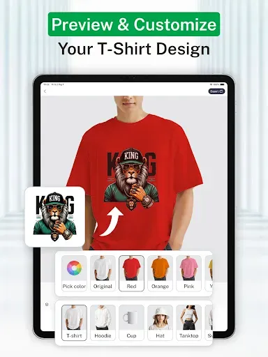 Скриншот 7 — T Shirt Design Mockup Maker