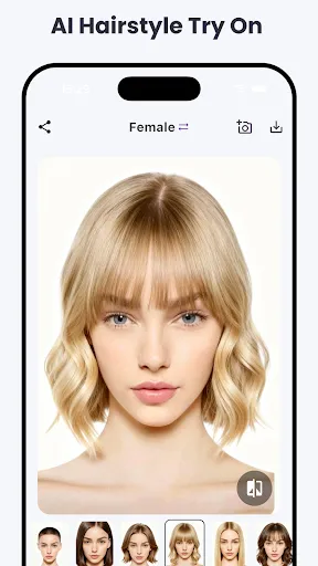 Скриншот 1 — HairMatch AI - Haircut Try On