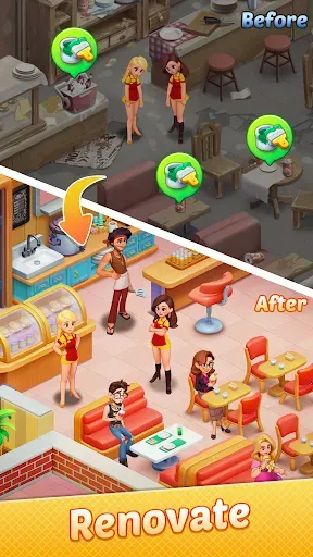 Скриншот 3 — Gossip Girls Restaurant-Merge