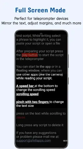 Скриншот 2 — Nano Teleprompter
