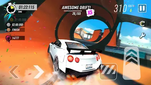 Скриншот 1 — Car Stunt Races: Mega Ramps