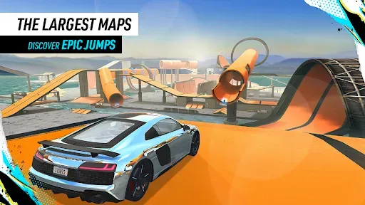 Скриншот 3 — Car Stunt Races: Mega Ramps