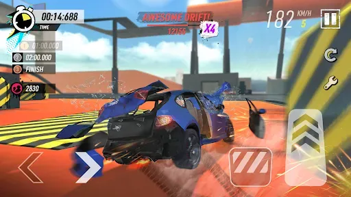 Скриншот 7 — Car Stunt Races: Mega Ramps