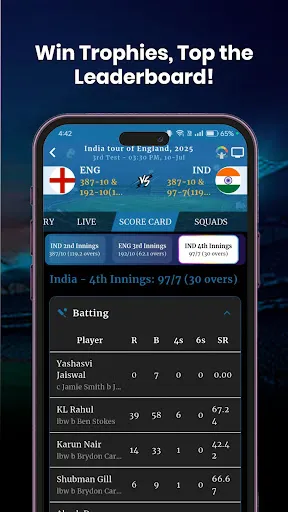 Скриншот 3 — CricMan: Max Cricket Live Line