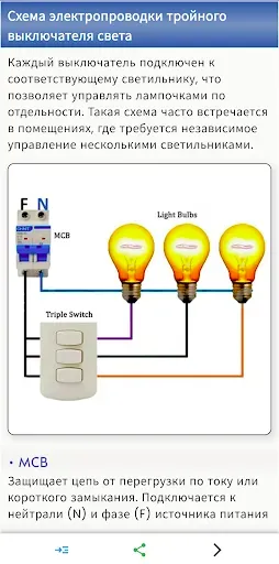Скриншот 3 — Справочник электрика