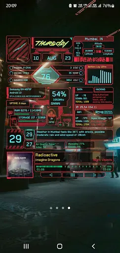 Скриншот 7 — Cyberpunk Icons & KWGT Widget