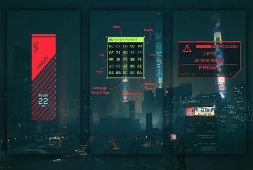 Скриншот 8 — Cyberpunk Icons & KWGT Widget