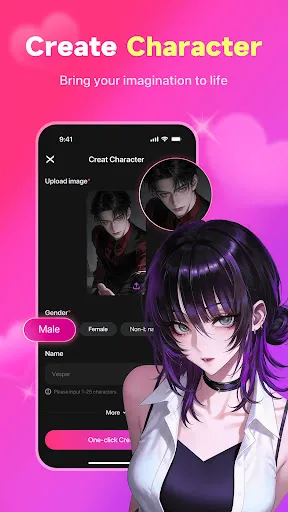 Скриншот 4 — SoulTalk: Talk With AI Friends