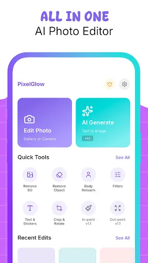 Скриншот 1 — AI Photo Beauty Editor Studio