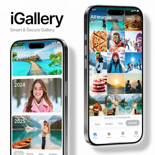 Скриншот 1 — Gallery- iOS Photo Album Vault