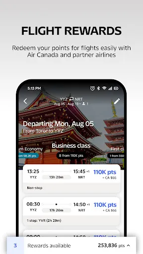 Скриншот 6 — Air Canada + Aeroplan