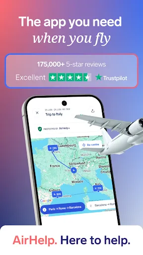 Скриншот 1 — AirHelp・Flight Tracker & Claim