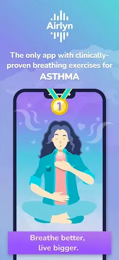 Скриншот 1 — Airlyn, the asthma app