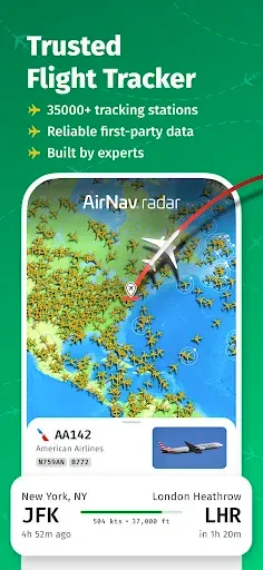 Скриншот 1 — AirNav Radar — Pадар Cамолетов
