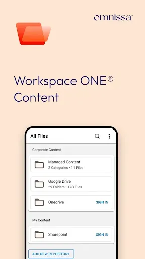 Скриншот 1 — Content - Workspace ONE