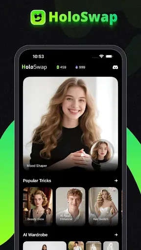 Скриншот 1 — HoloSwap:Ai photo,Chat,Video