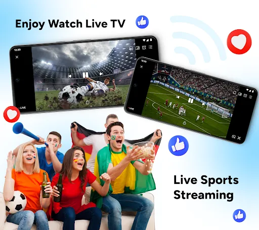 Скриншот 1 — Live TV: Live Sports Streaming