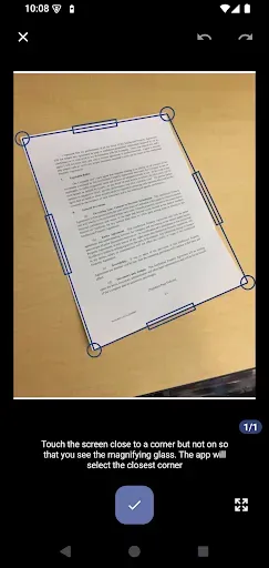 Скриншот 1 — OSS PDF Document Scanner,  OCR