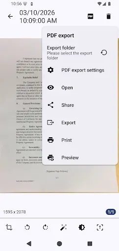 Скриншот 3 — OSS PDF Document Scanner,  OCR