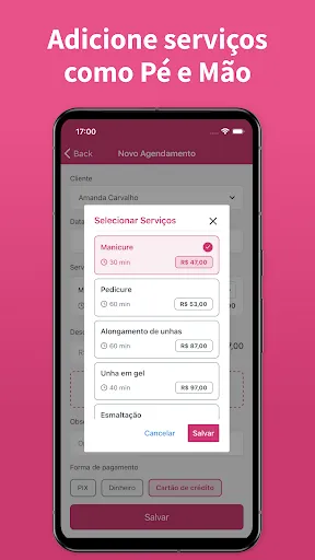Скриншот 3 — Agenda para Manicure - AppNail