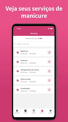 Скриншот 4 — Agenda para Manicure - AppNail