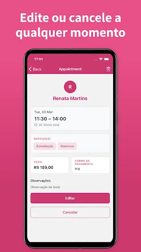 Скриншот 6 — Agenda para Manicure - AppNail