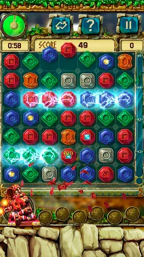 Скриншот 6 — Сокровища Монтесумы 3. Match-3