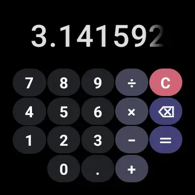 Скриншот 1 — QuickCalc - Watch Calculator