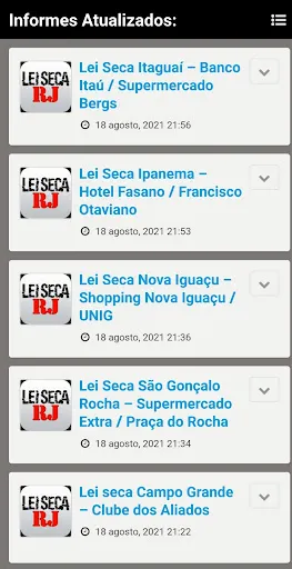 Скриншот 8 — Alerta Rio Informes Lei Seca